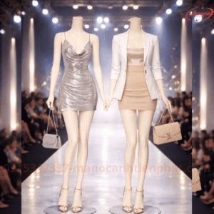 manocanh nữ không Đầu sơn màu da – tối giản, tôn dáng chuẩn cho shop thời trang