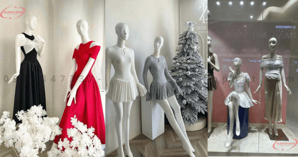 Top 10 mẫu manocanh nữ đẹp cho shop thời trang hút khách 2026 manocanh nữ dáng ngồi trang trí shop – tạo Điểm nhấn thu hút khách hàng