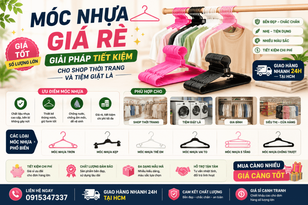 Móc Nhựa Giá Rẻ – Giải Pháp Tiết Kiệm Cho Shop Thời Trang Và Tiệm Giặt Là móc nhựa giá rẻ – giải pháp tiết kiệm cho shop thời trang và tiệm giặt là (1)