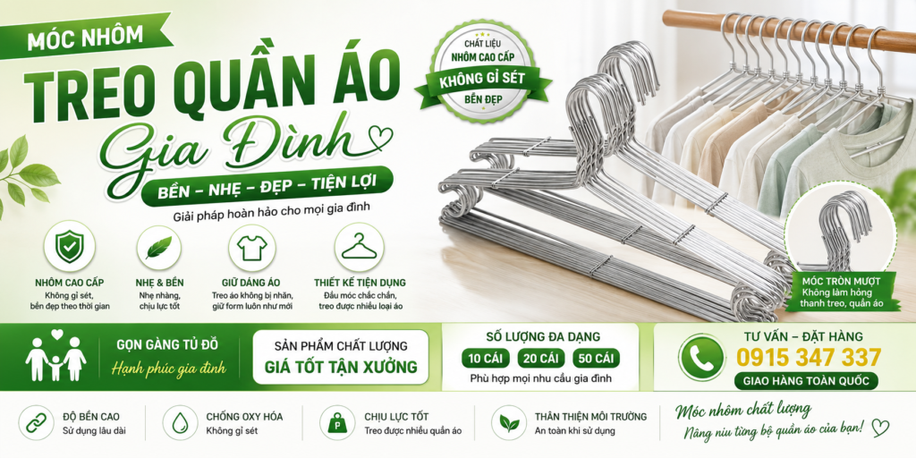 Móc Quần Áo Gia Đình Nên Chọn Loại Nào? Kinh Nghiệm Chọn Móc Bền Đẹp móc quần áo gia đình