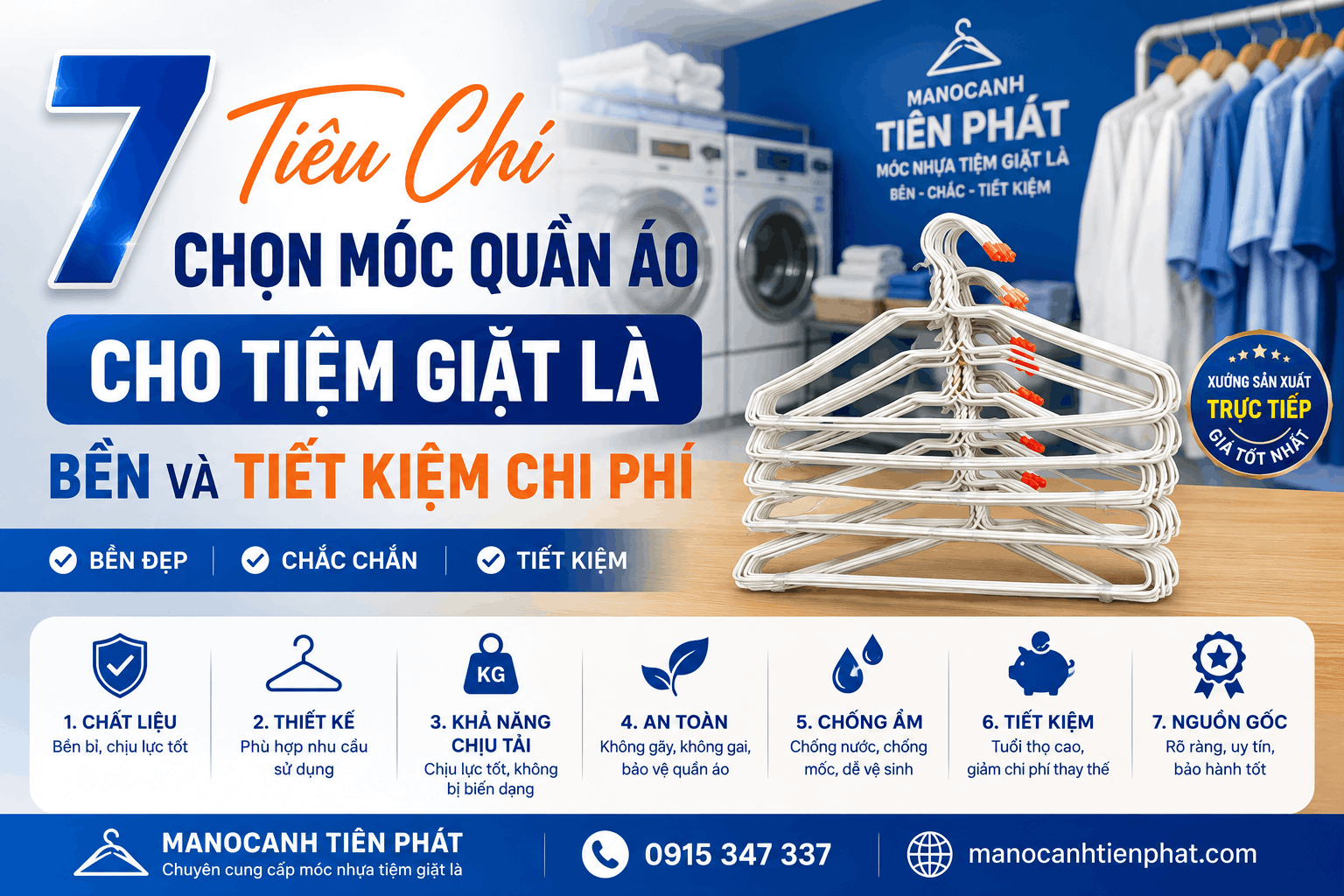 móc nhựa treo quần Áo cho tiệm giặt sấy